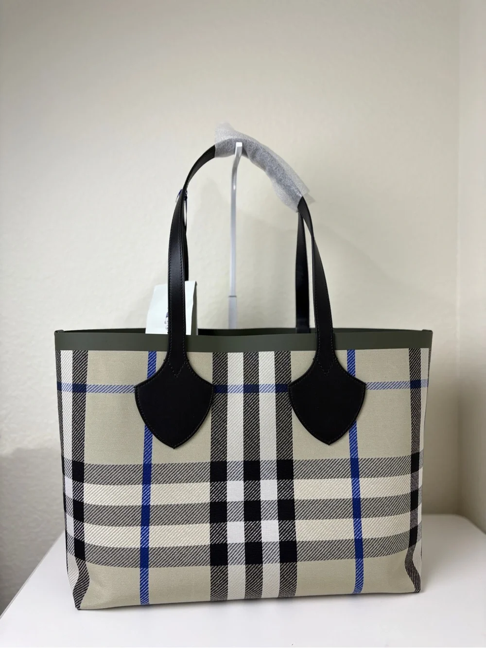 Burberry Reversible Check Canvas Tote Bag
